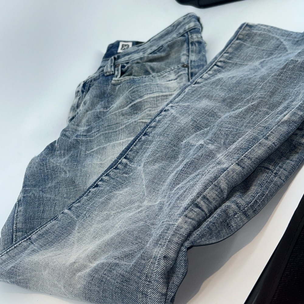 Marc Ecko Jeans Men Bootcut Distressed Y2K Light Wash Cut & Sew 32